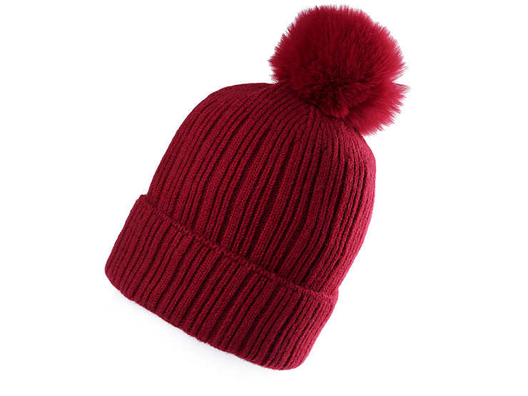 Cappello invernale con pompon, da donna/ragazza, Emi Ross 