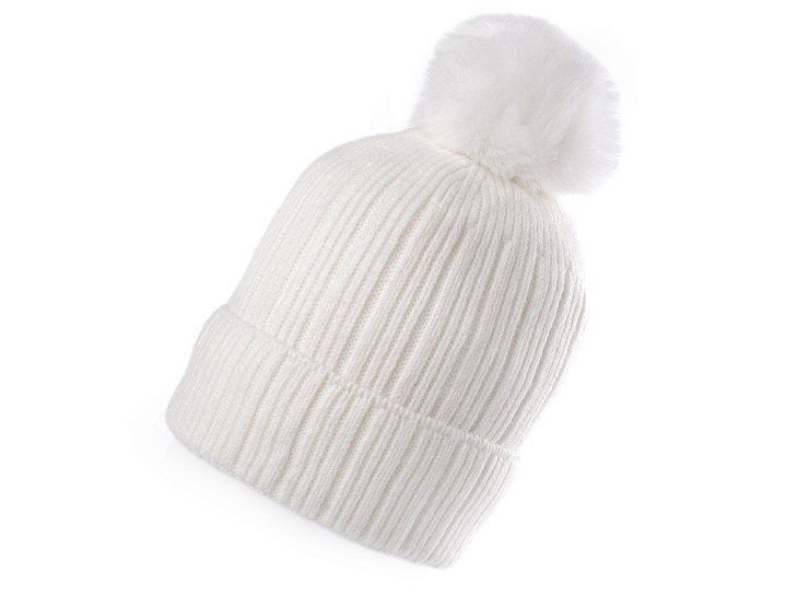 Women's / Girls' Pom Pom Winter Hat, Emi Ross 