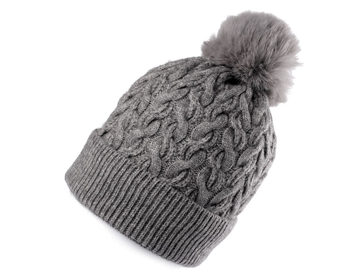 Women's / Girls' Pom Pom Winter Hat by Emi Ross 