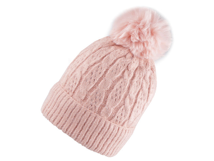 Women's / Girls' Pom Pom Winter Hat, Emi Ross 