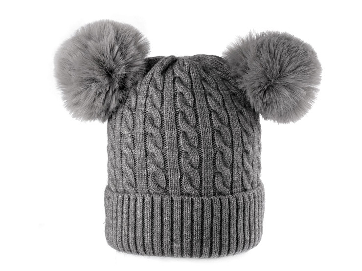 Women's / Girls' Pom Pom Winter Hat, Emi Ross 