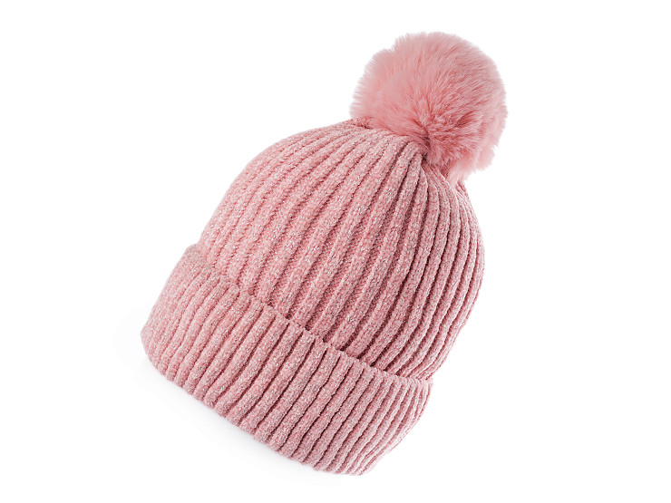 Women's / girls' chenille lurex winter hat by Emi Ross