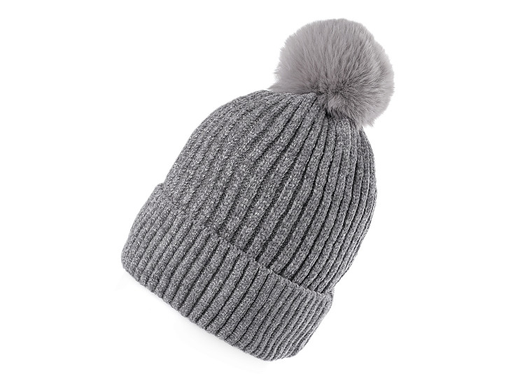 Women's / girls' chenille lurex winter hat by Emi Ross