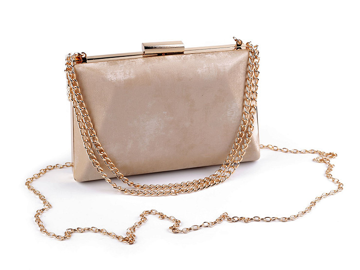 Formal handbag - small suede clutch