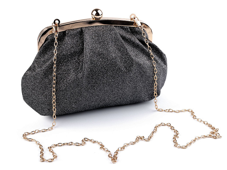 Formal handbag - small clutch with glitters