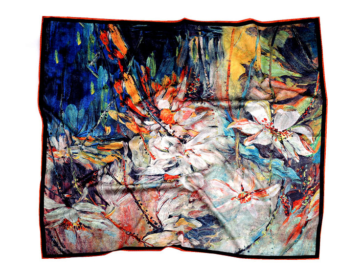 Saténová šatka 70x70 cm
