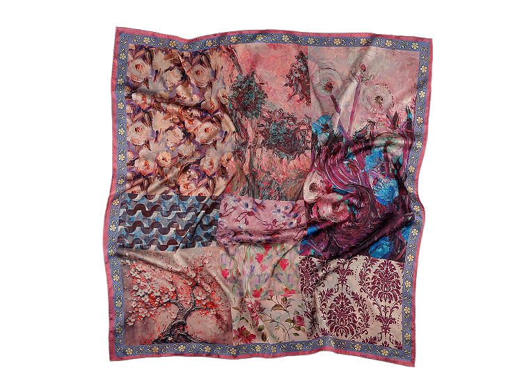 Pañuelo de raso 70 x 70 cm