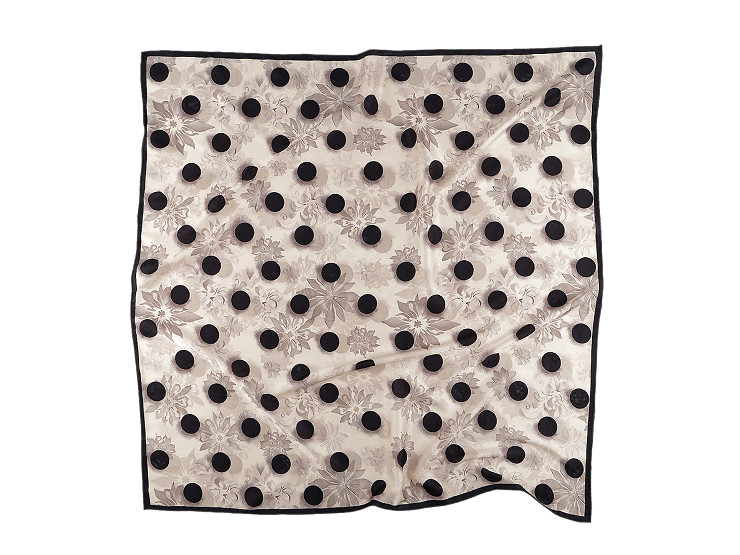 Foulard satiné, 70 x 70 cm