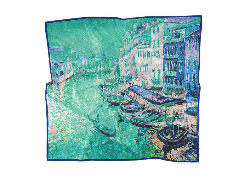 Foulard satiné, 70 x 70 cm