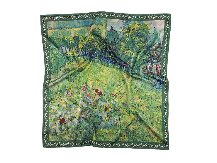 Foulard satiné, 70 x 70 cm