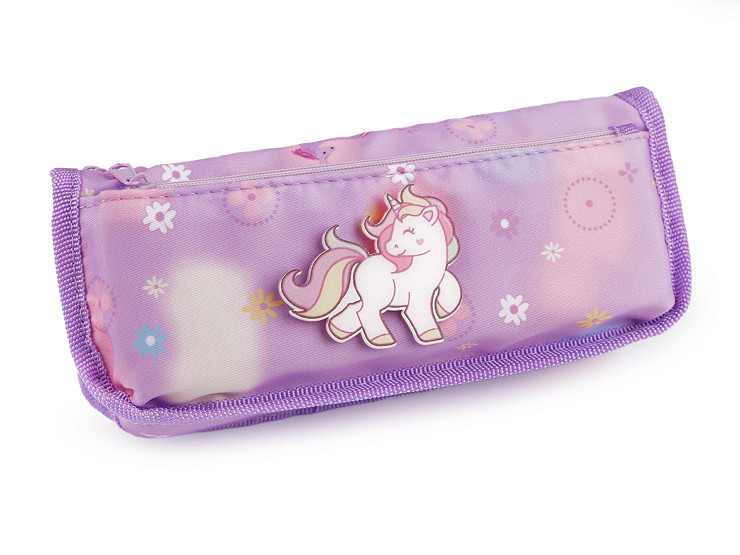 Astuccio / portamatite, motivo: unicorno, Love, dimensioni: 21,5 x 9 cm