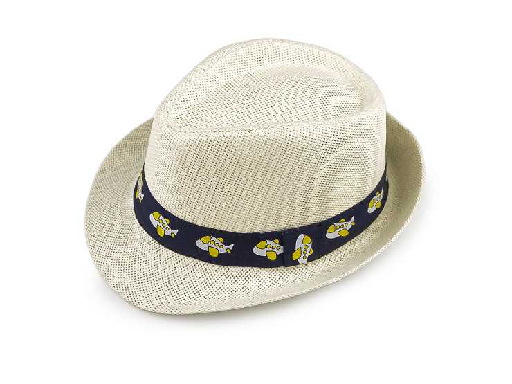  Sombrero de paja infantil para el verano, coche y dinosaurios