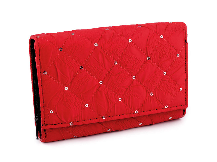 Women's wallet with sequins 10x15 cm