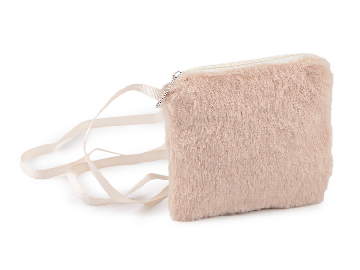 Fur purse / handbag 9x11 cm