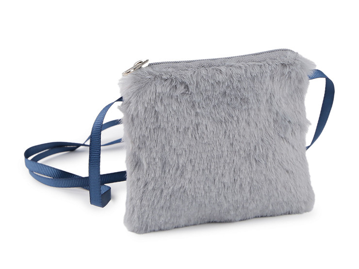 Fur purse / handbag 9x11 cm