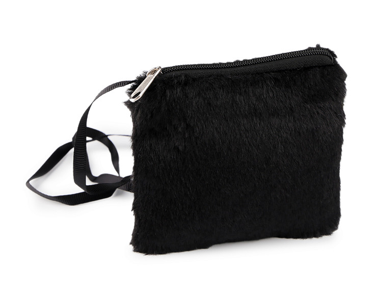 Fur purse / handbag 9x11 cm