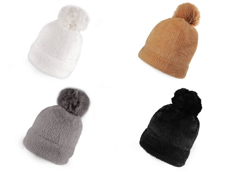 Bonnet d’hiver avec pompon pour femme/fille, Emi Ross 