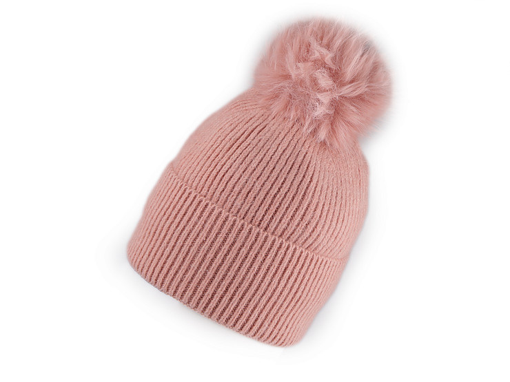 Women's / Girls' Pom Pom Winter Hat, Emi Ross 