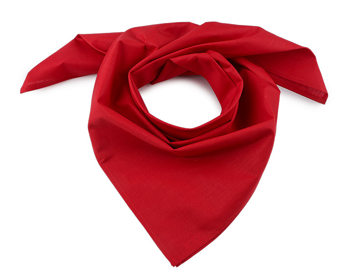 Eșarfă din bumbac, culoare uni, 70x70 cm