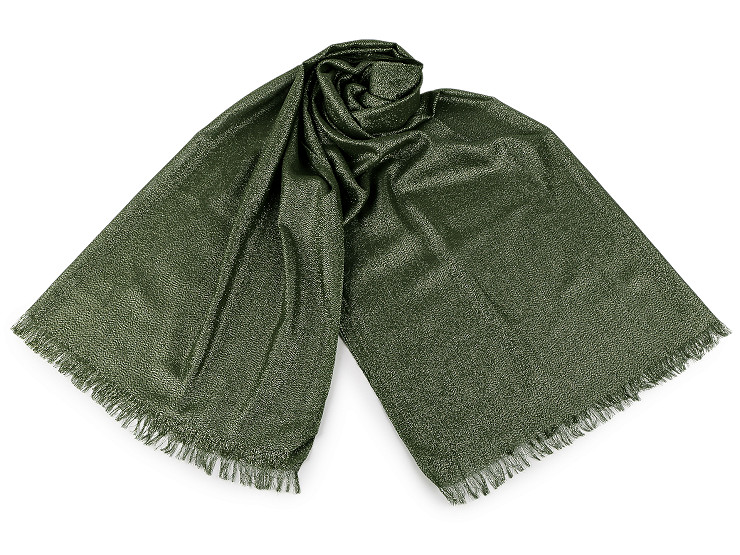 Sciarpa / scialle / plaid, con lurex, dimensioni: 80 x 200 cm