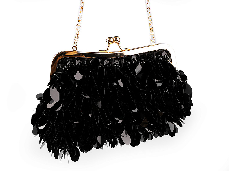 Clutch/Abendtasche mit Pailletten und Rocailles STOKLASA