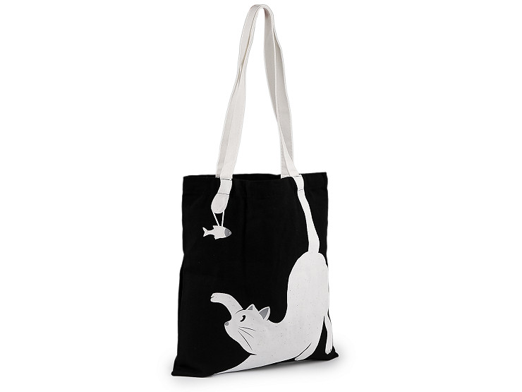Pamučna torba, mačka, 34 x 39 cm