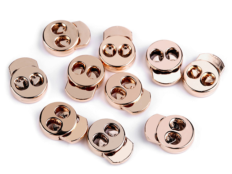 Metal cord stoppers 15x18 mm