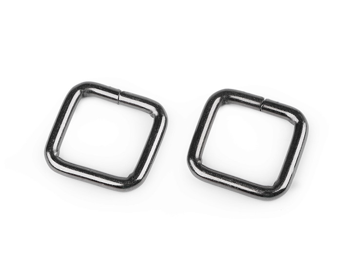 Square ring single loop slider with 20 mm