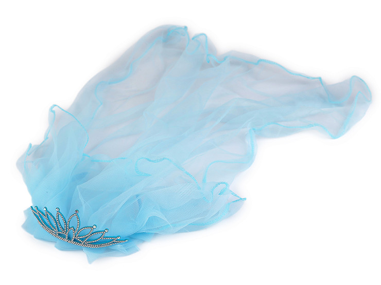 Čelenka / korunka do vlasov so závojom