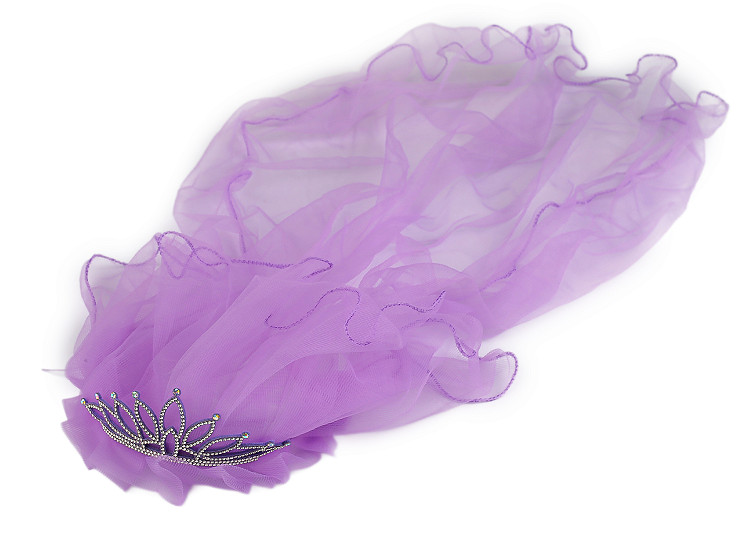 Čelenka / korunka do vlasov so závojom