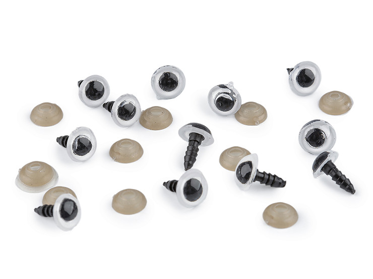 Oči s poistkou Ø10 mm 2. akosť