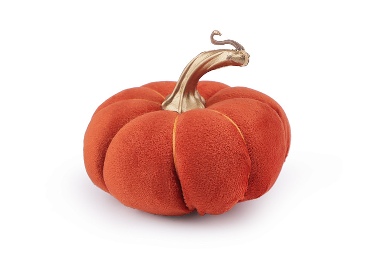 Citrouille artificielle en peluche douce, décoration durable d’Halloween