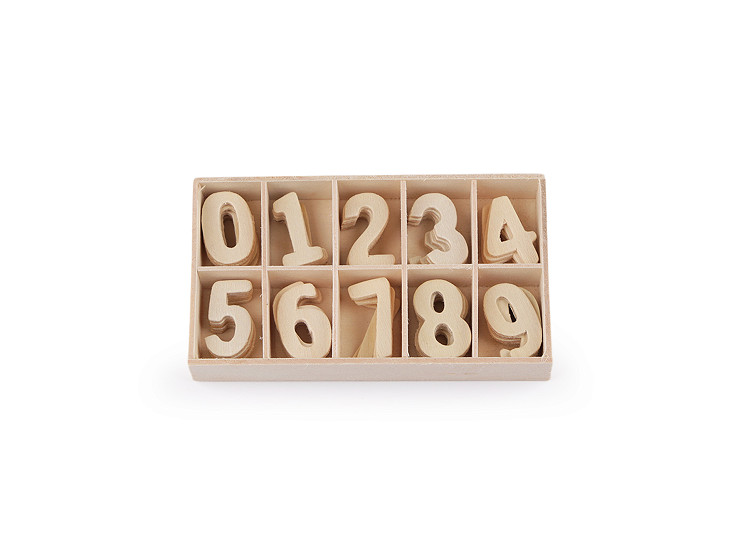 Strumento per l'apprendimento dei numeri, in legno, con vassoio