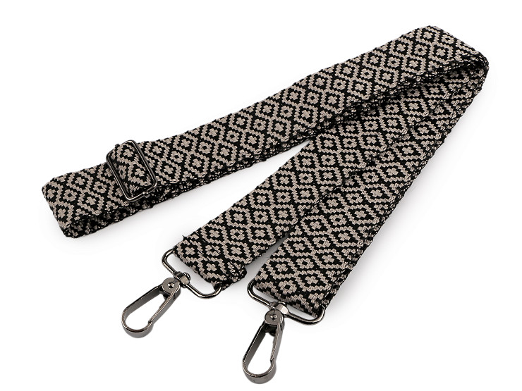 Textil táskapánt / táska heveder karabinerrel szélessége 3,8 cm