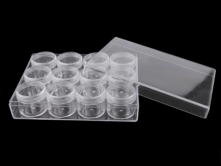 Scatole Portaoggetti 12 Strumenti Nail Art Con Strass In Plastica Trasparente Staccabili, Esposore Gioielli, Custodia Organizer, Perline Da 7,86 € | DHgate - Foto 11