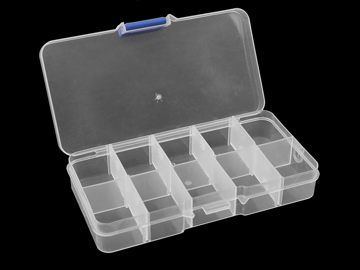 Dritz Scatola Porta Spole In Plastica Trasparente – Capienza 32 Bobine, 15,8x12 Cm