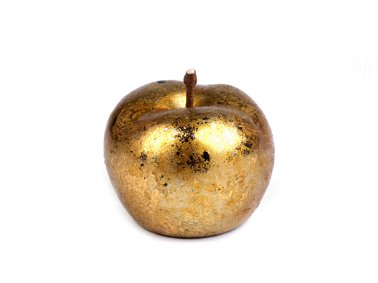Dekoracja jabłko metaliczne 