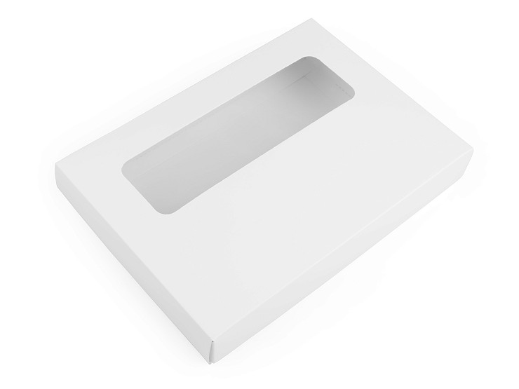 Boîte en carton avec fenêtre transparente