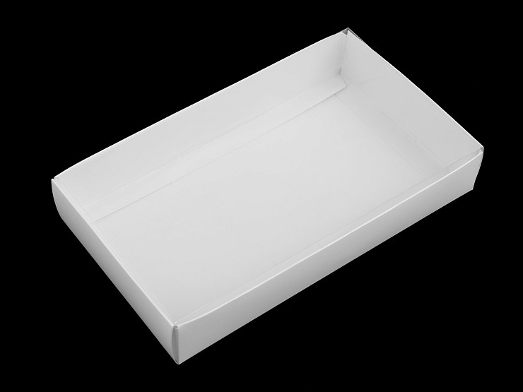 Paper box with transparent lid