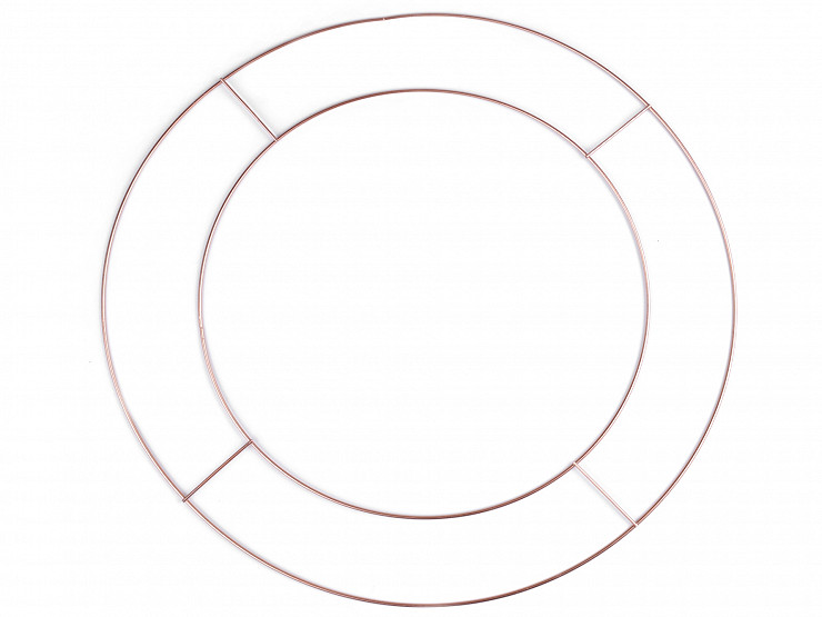 Doppio cerchio in metallo per acchiappasogni / per decorazione, dimensioni:  Ø 25,5 cm