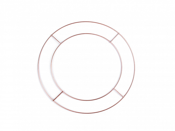 Doppio cerchio in metallo per acchiappasogni / per decorazione, dimensioni:  Ø 25,5 cm