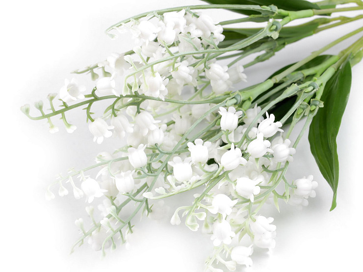 Huaao Lot De 30 Fleurs Artificielles De Muguet En Plastique Blanc