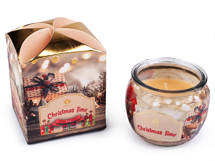 Bougie parfumée dans un verre, 90 g