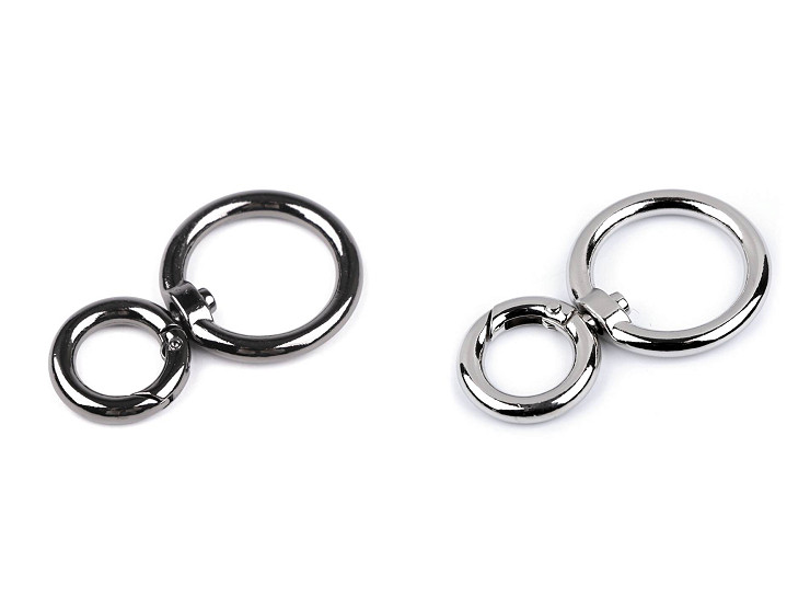 Fém forgós karabiner 25 mm-es befűző