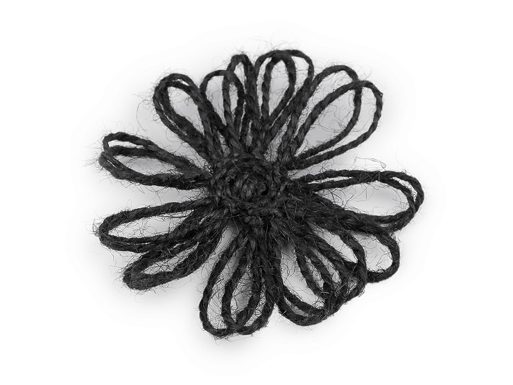Jutový kvet Ø75 mm