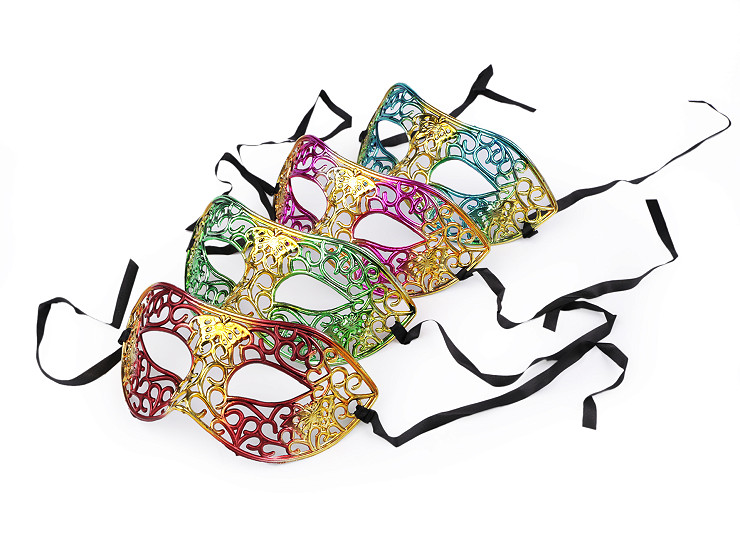 Venetian Carnival / Party Metallic Eye Mask 