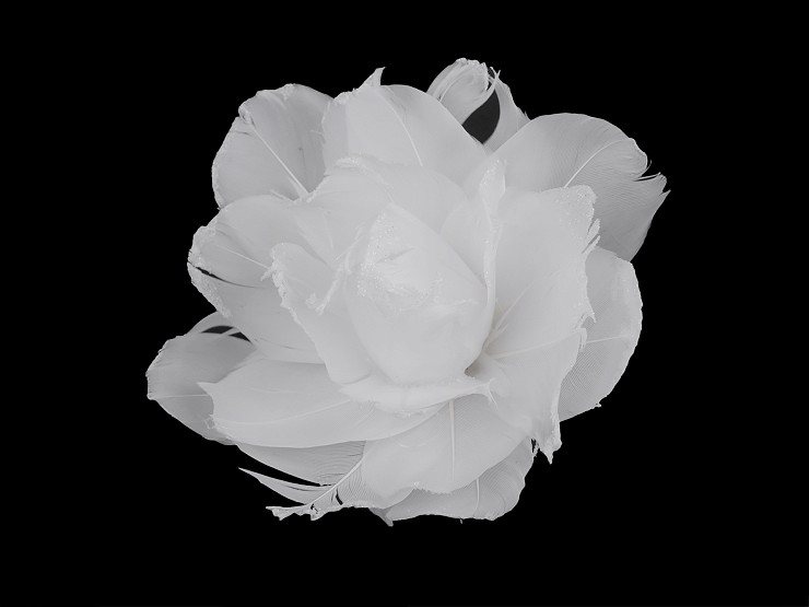 Tollas rózsa Ø10 cm csipesszel 
