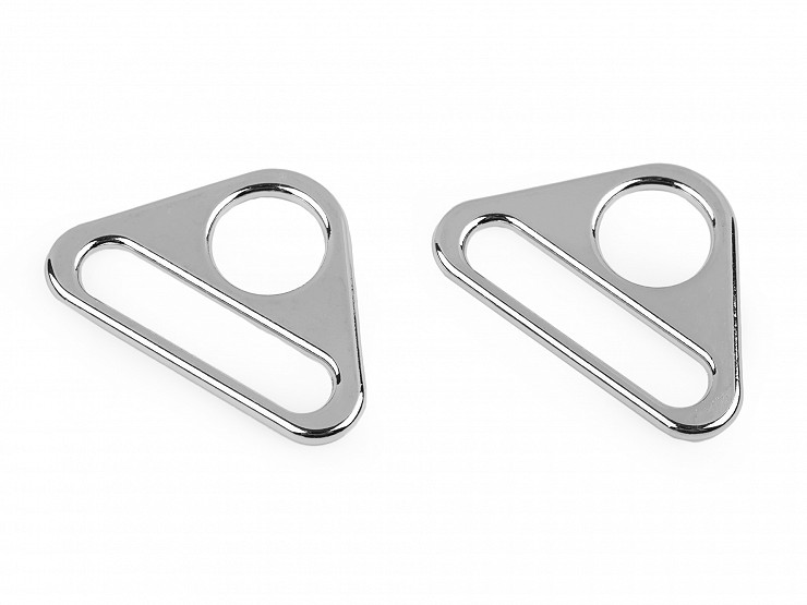 Ajusteur/Boucle à glissières triangulaire en métal, largeur 31 mm 