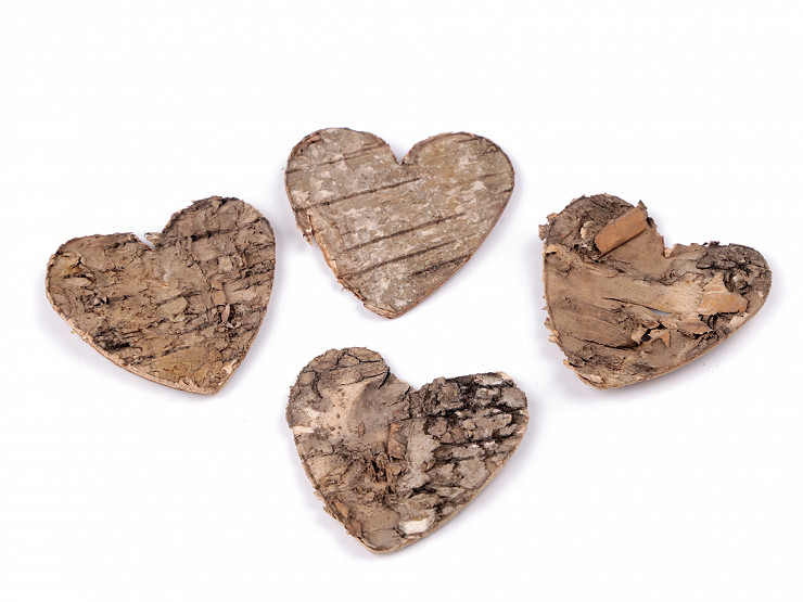 Corazón de abedul natural/Corazón de madera rústica