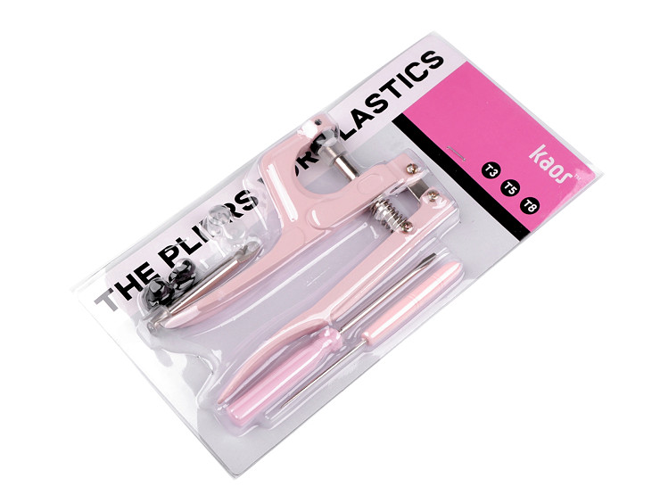 Pince manuelle en plastique pour boutons pression